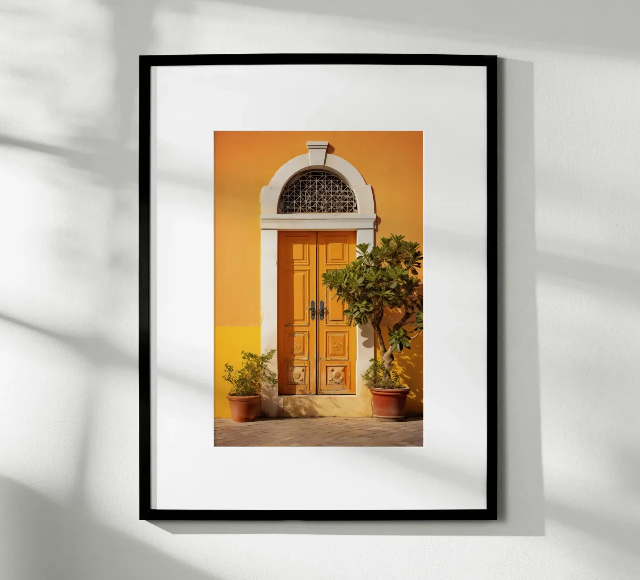 Mediterranean Door poster con telaio in plastica da Artsy Bessy