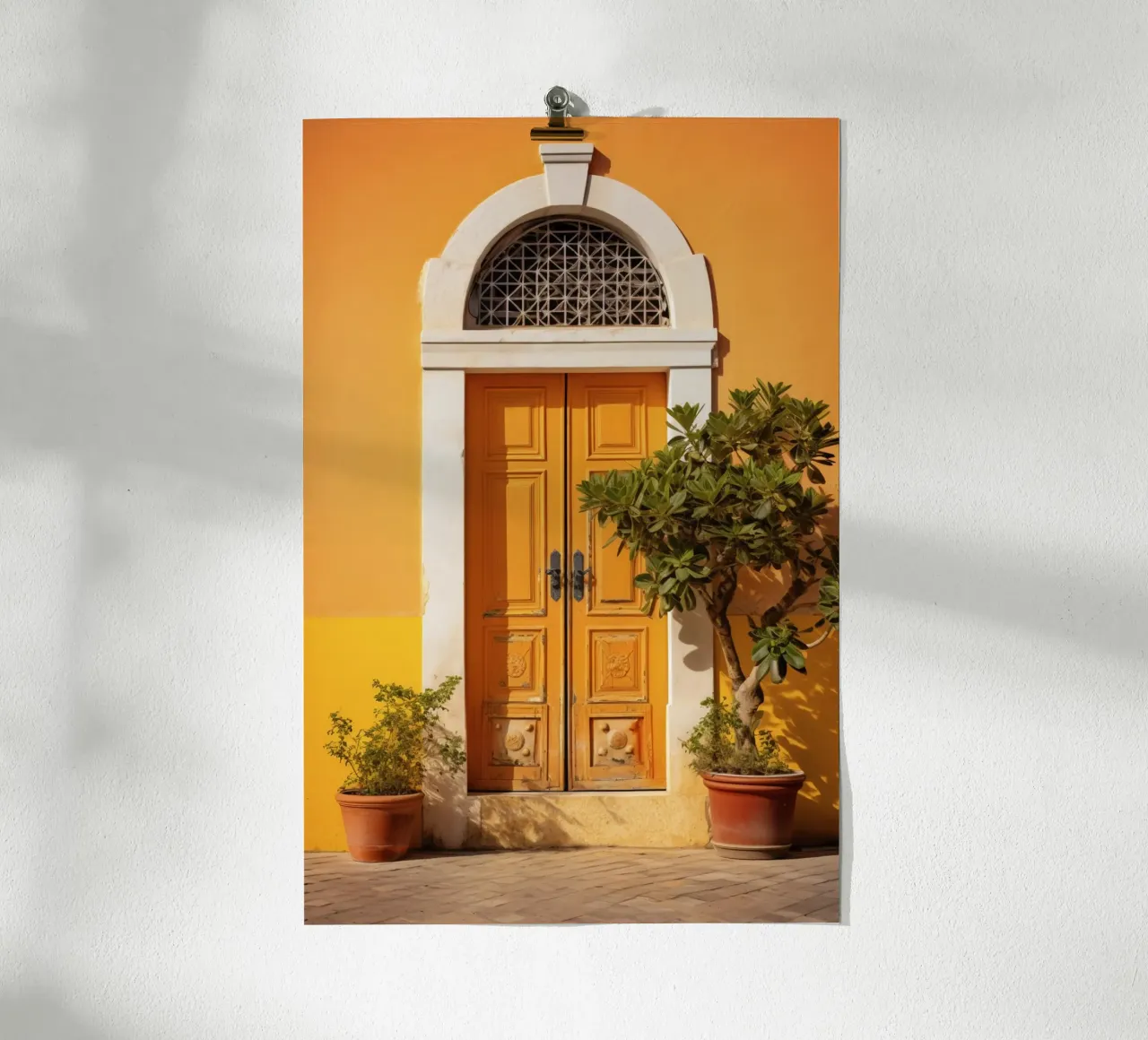 Mediterranean Door poster con telaio in plastica da Artsy Bessy
