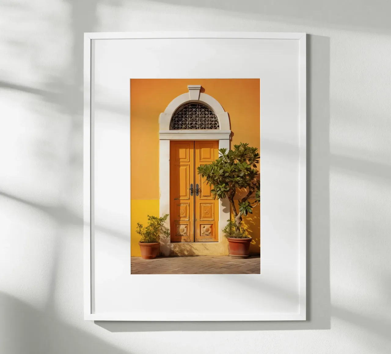 Mediterranean Door poster con telaio in plastica da Artsy Bessy