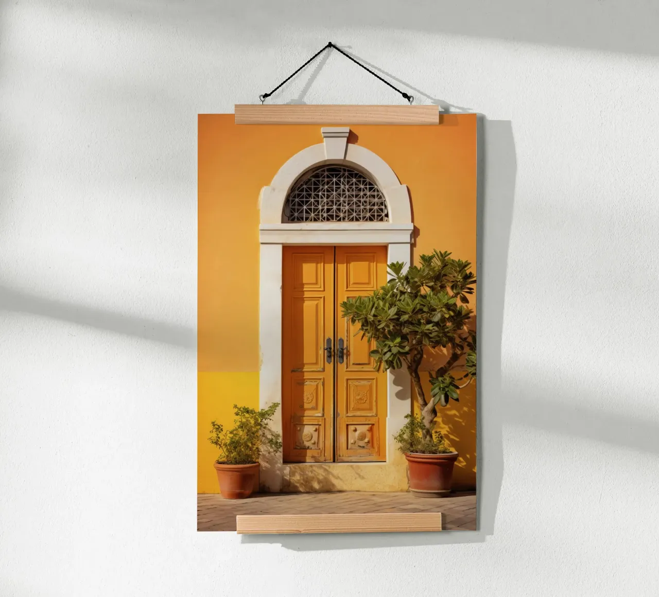 Mediterranean Door poster con telaio in plastica da Artsy Bessy