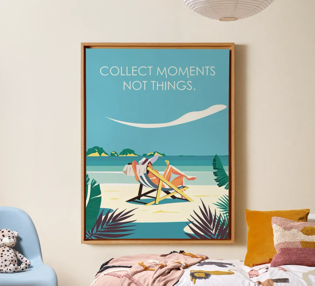 Collect Moments Not Things tela con Cornice a cassetta da Wendy Wharton