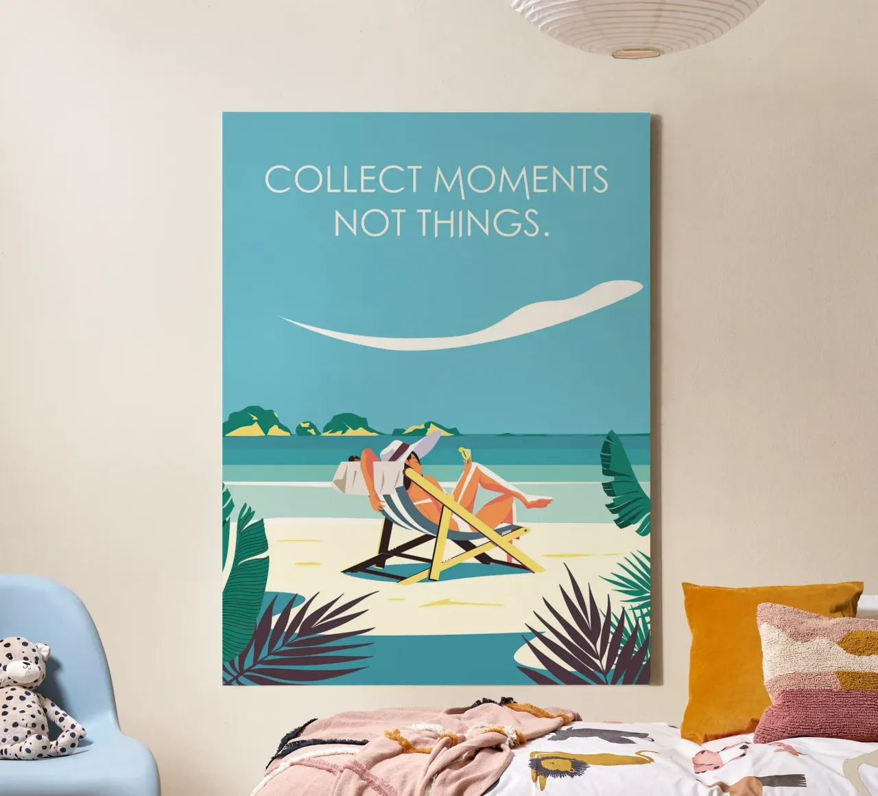 Collect Moments Not Things tela con Cornice a cassetta da Wendy Wharton