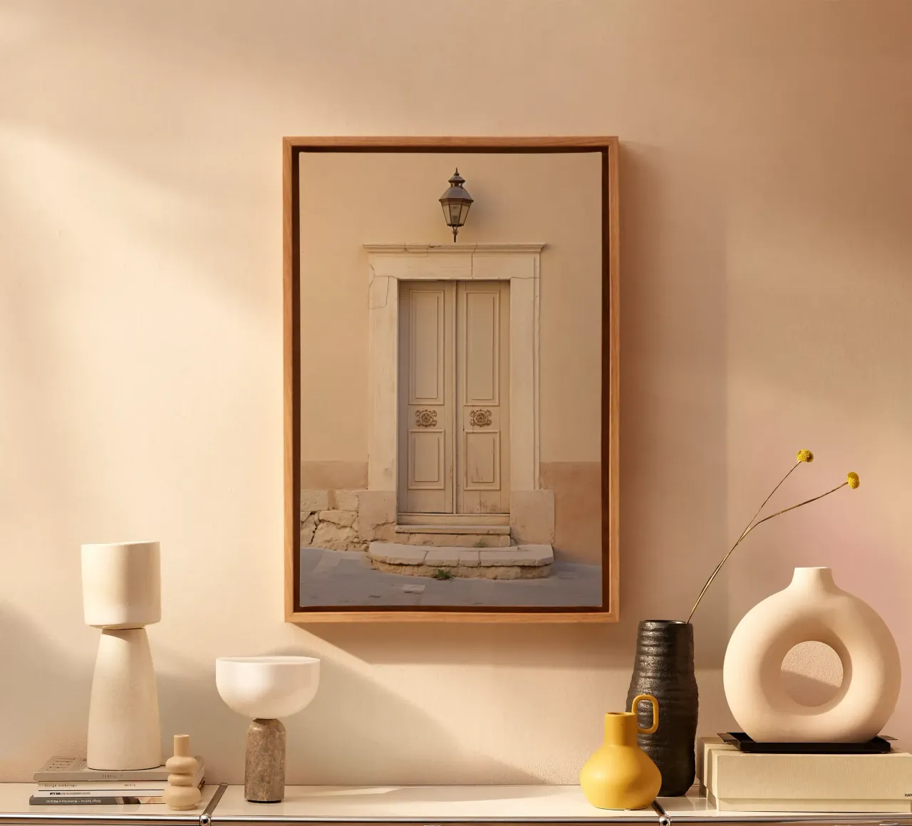 Mediterranean Door tela con Cornice a cassetta da Artsy Bessy
