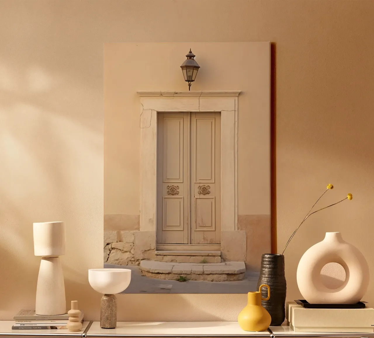Mediterranean Door tela con Cornice a cassetta da Artsy Bessy