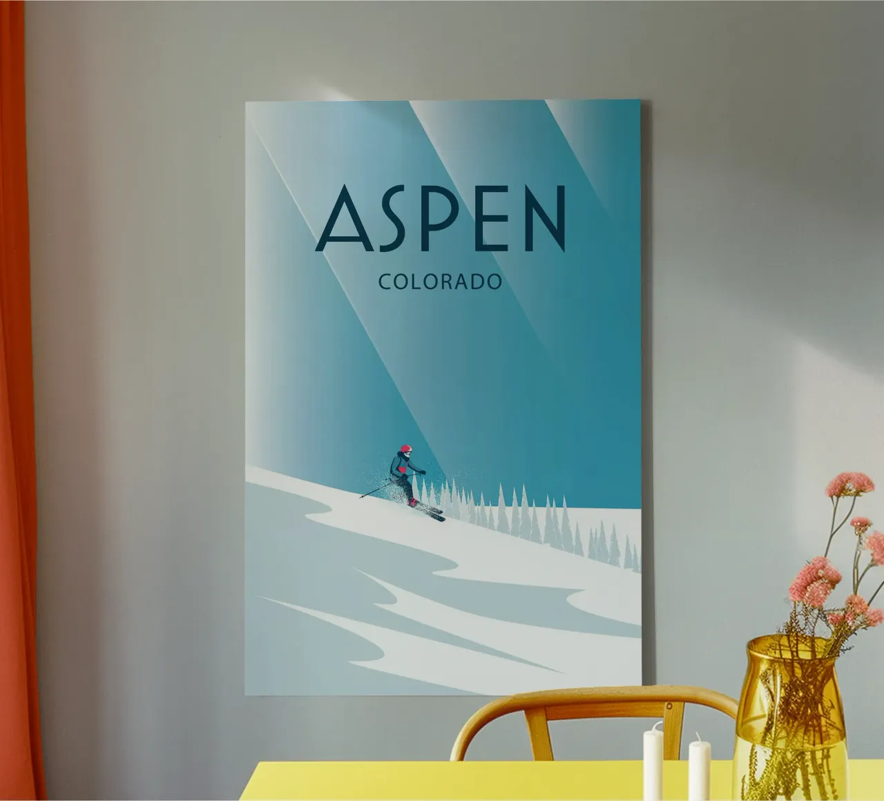 Aspen Colorado canvas with Floater frame by Wendy Wharton