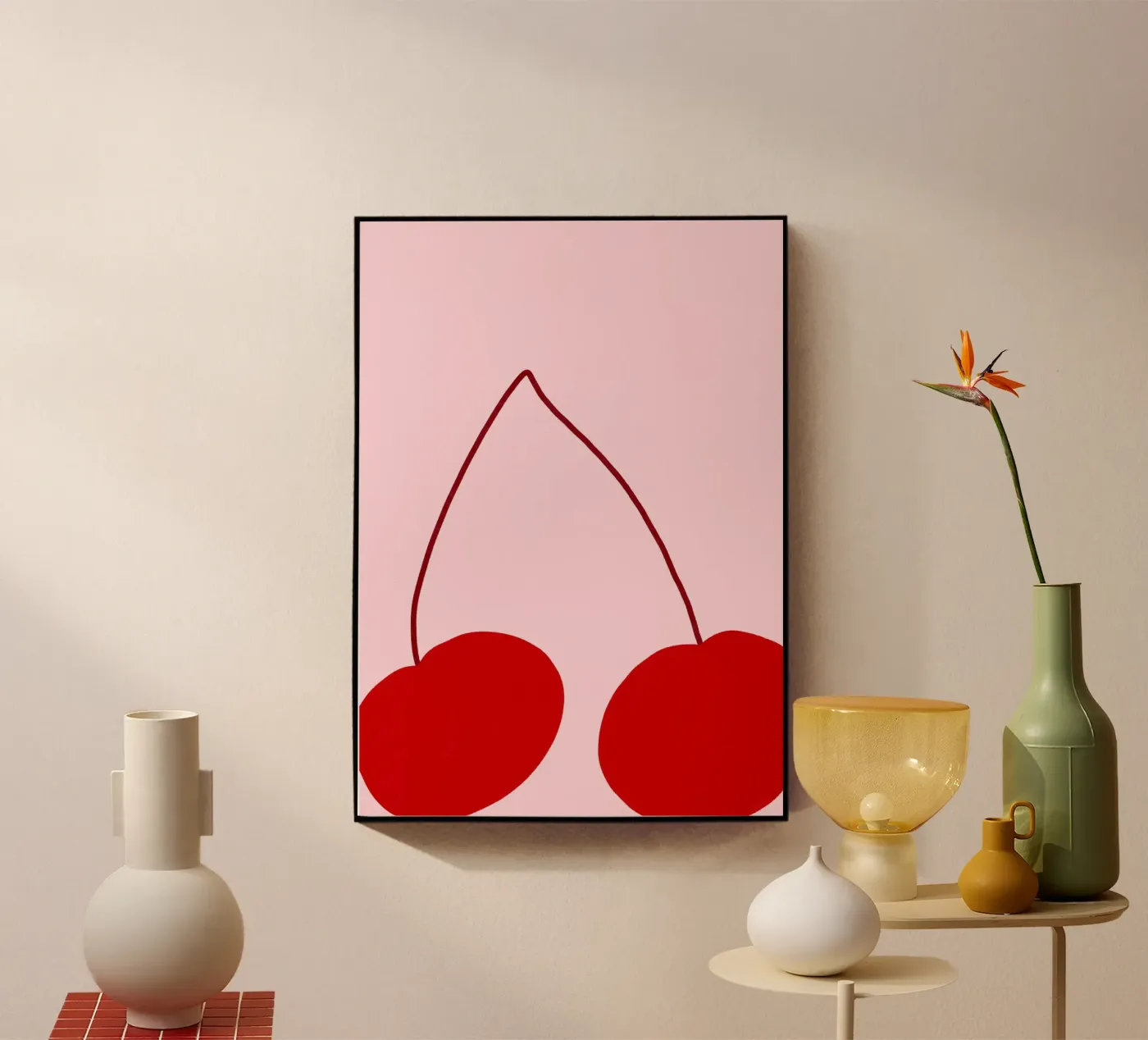 Cherry plexiglas de Athene Fritsch