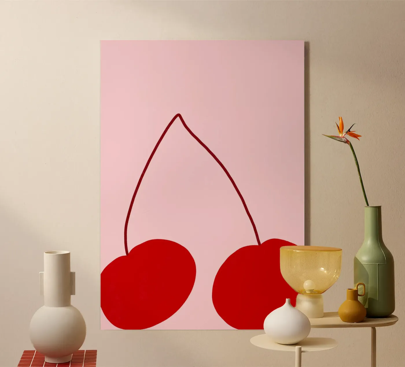 Cherry plexiglas de Athene Fritsch