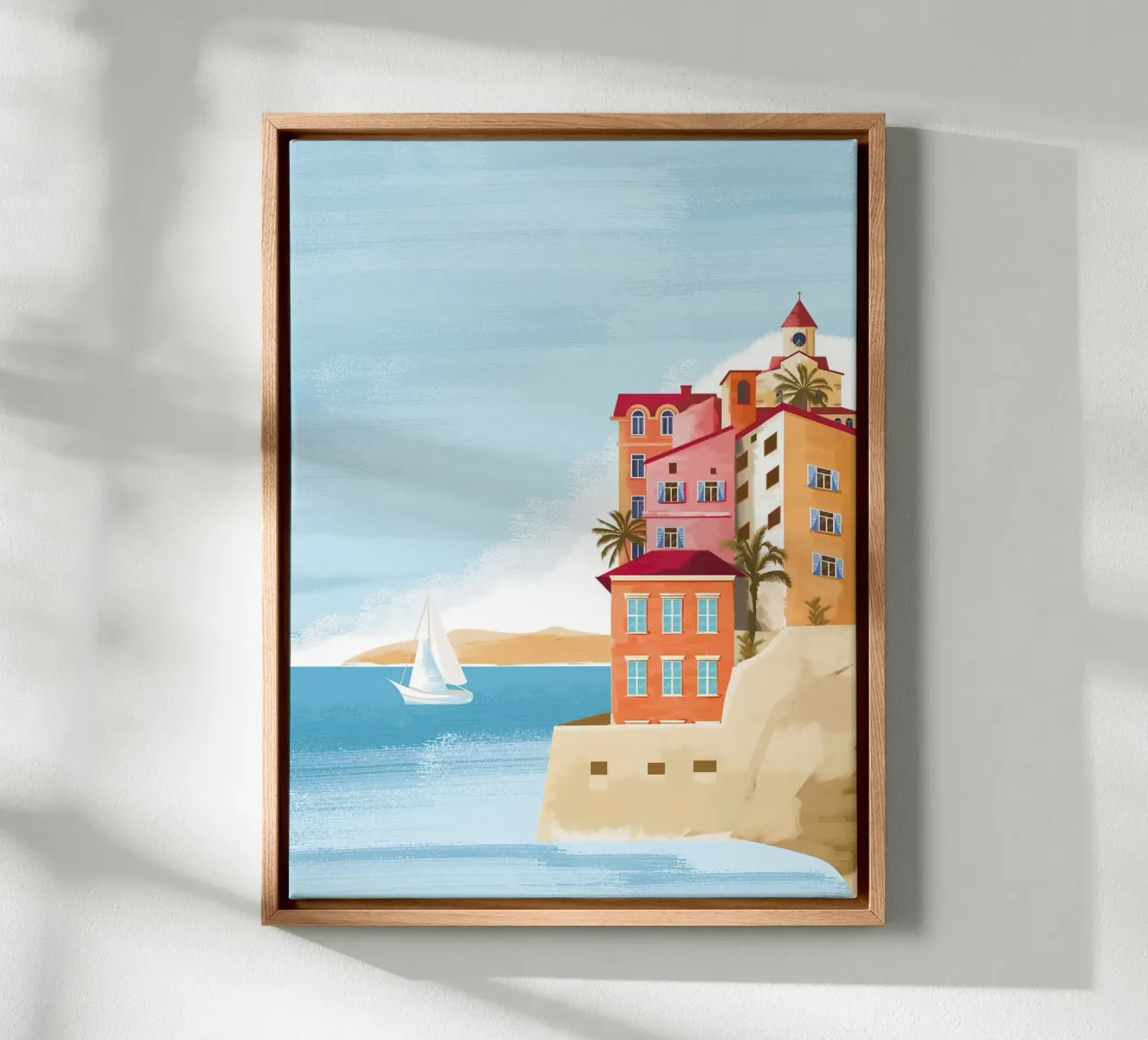 Las Palmas III canvas with Floater frame by Wendy Wharton