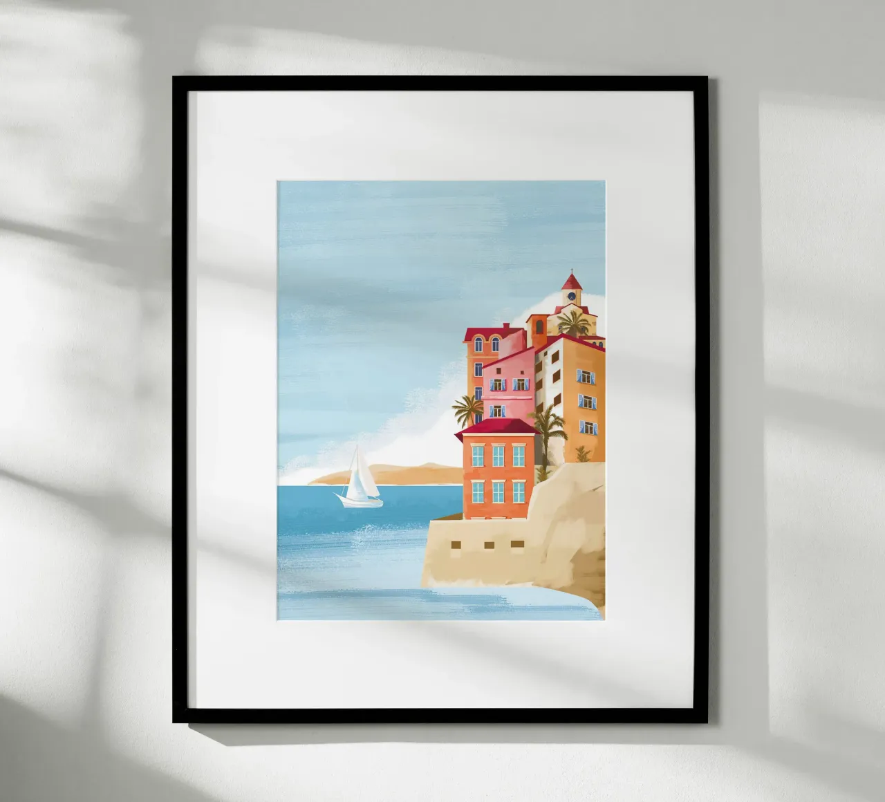 Las Palmas III poster con telaio in legno da Wendy Wharton