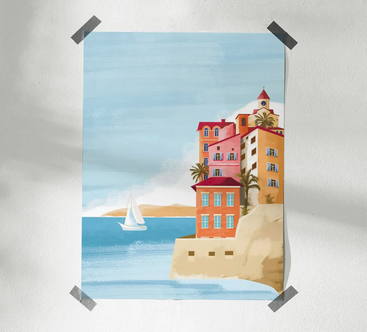 Las Palmas III poster con telaio in legno da Wendy Wharton