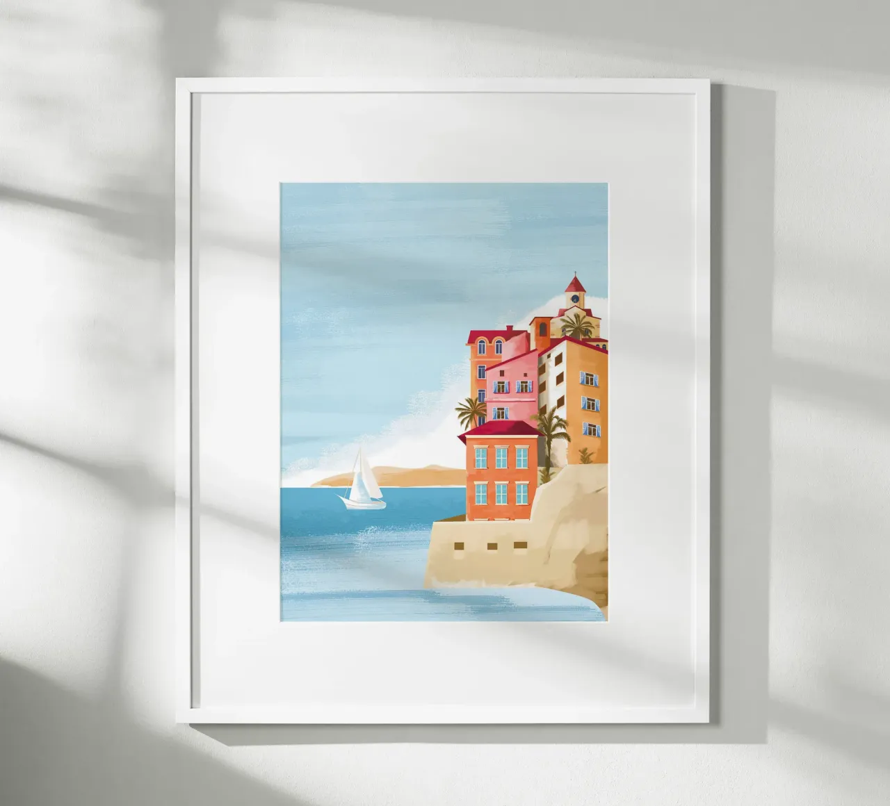 Las Palmas III poster con telaio in legno da Wendy Wharton