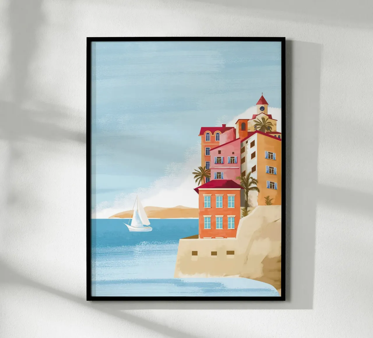 Las Palmas III poster con telaio in legno da Wendy Wharton