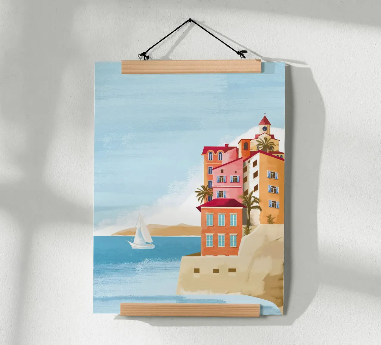 Las Palmas III poster con telaio in legno da Wendy Wharton