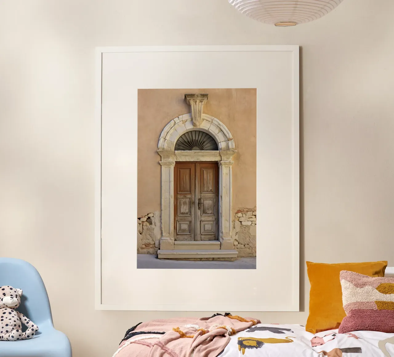 Mediterranean Door poster con telaio in plastica da Artsy Bessy
