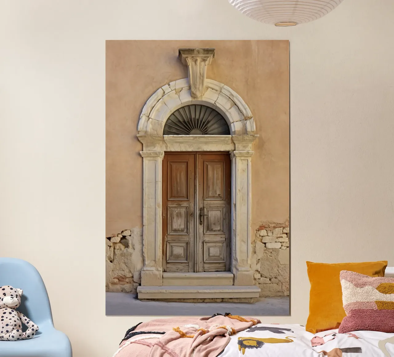 Mediterranean Door poster con telaio in plastica da Artsy Bessy