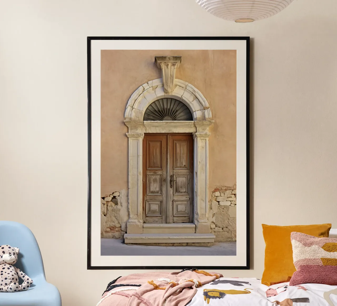 Mediterranean Door poster con telaio in plastica da Artsy Bessy