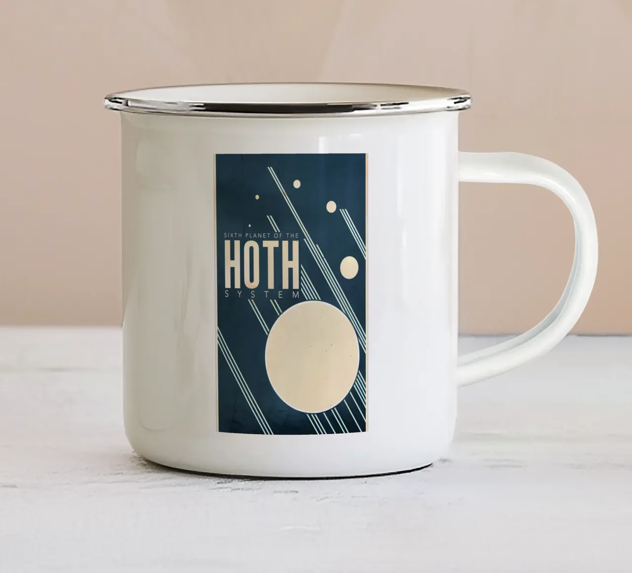 Sixth Planet Of The Hoth System tazza in smalto da Robert Hoff