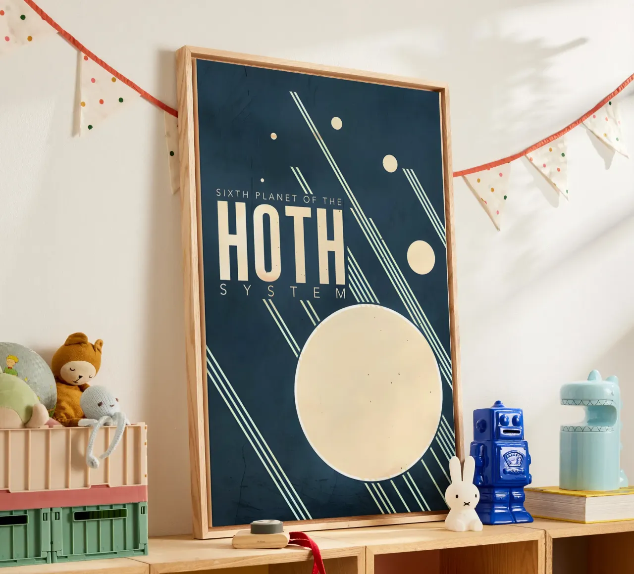 Sixth Planet Of The Hoth System tela con Cornice a cassetta da Robert Hoff