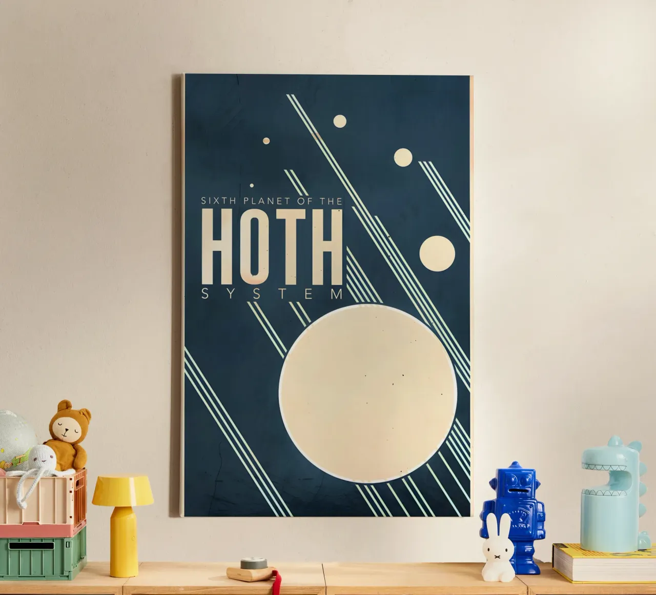 Sixth Planet Of The Hoth System tela con Cornice a cassetta da Robert Hoff