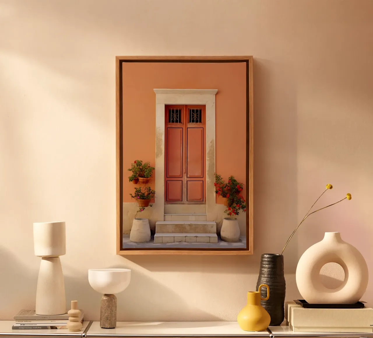 Mediterranean Door tela con Cornice a cassetta da Artsy Bessy