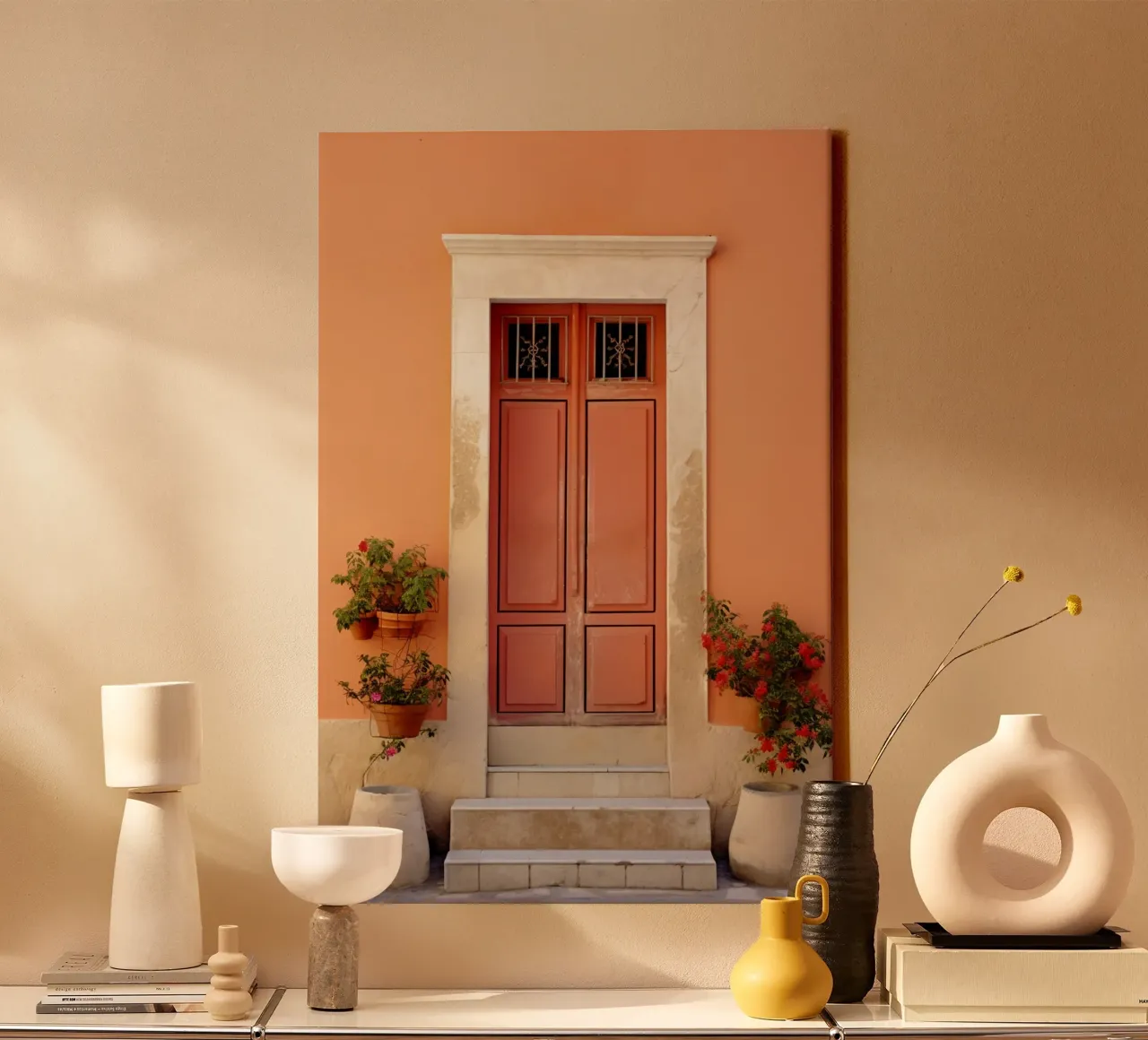 Mediterranean Door tela con Cornice a cassetta da Artsy Bessy