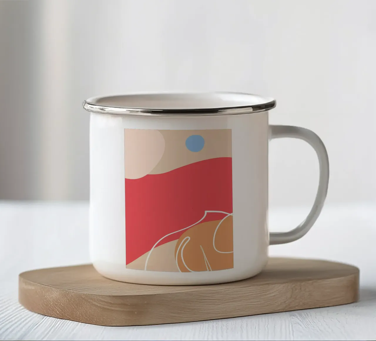 Abstract | Printable | Minimal | Organic | Forms | Interior tazza in smalto da PrintCessStudio