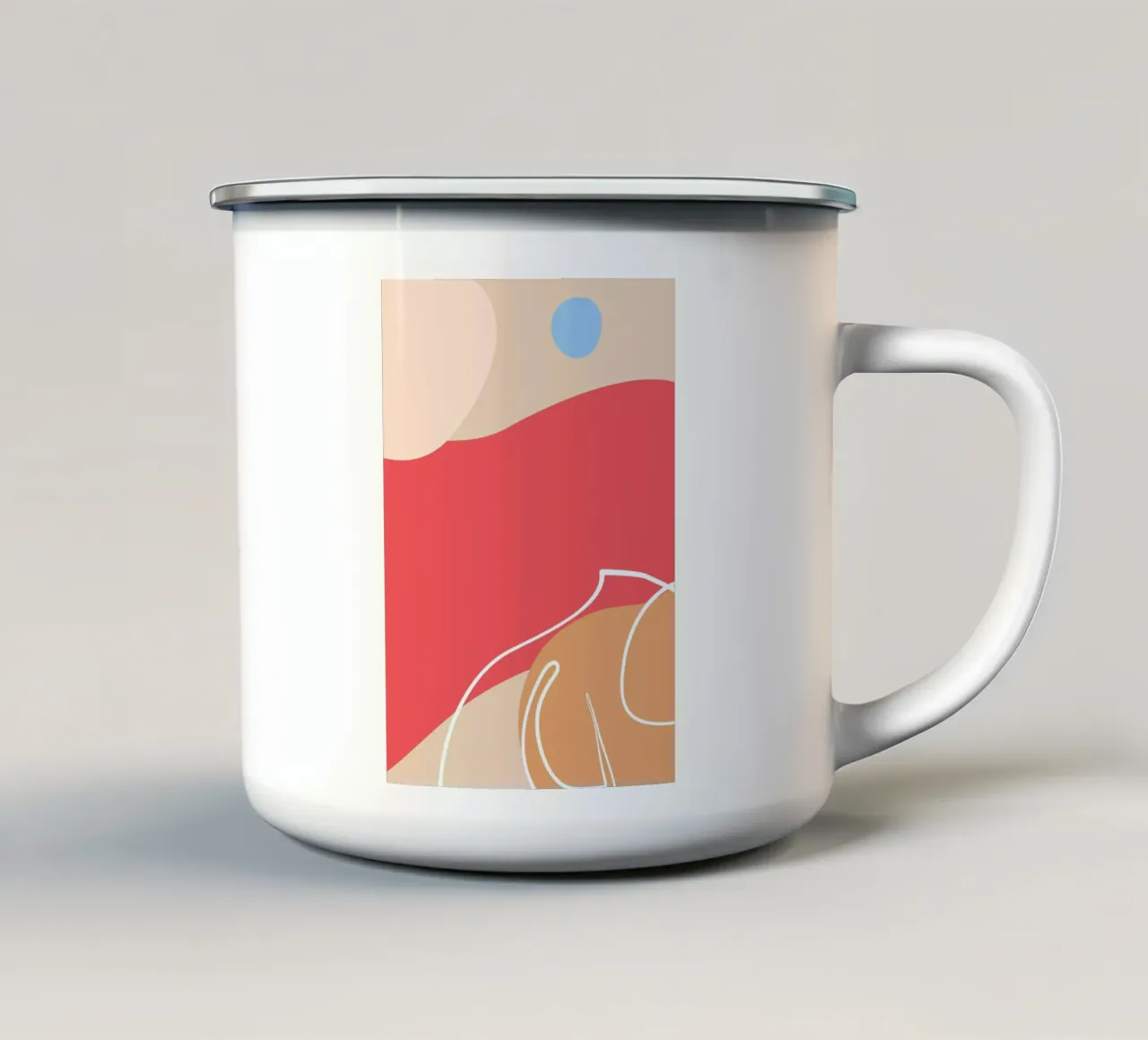 Abstract | Printable | Minimal | Organic | Forms | Interior tazza in smalto da PrintCessStudio