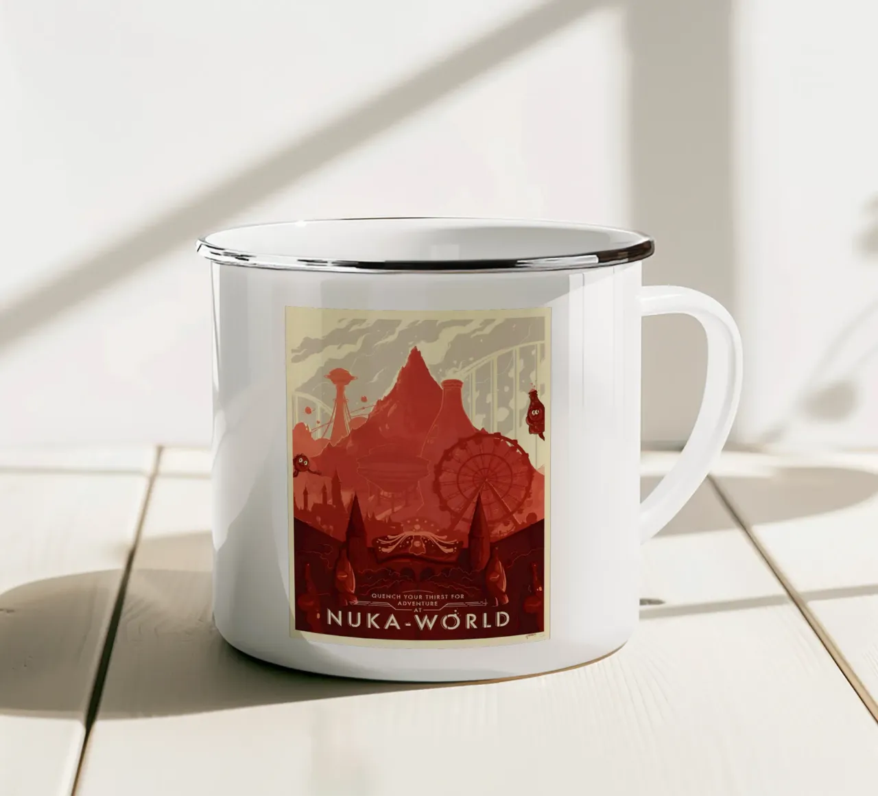 Nuka World tazza in smalto da Robert Hoff