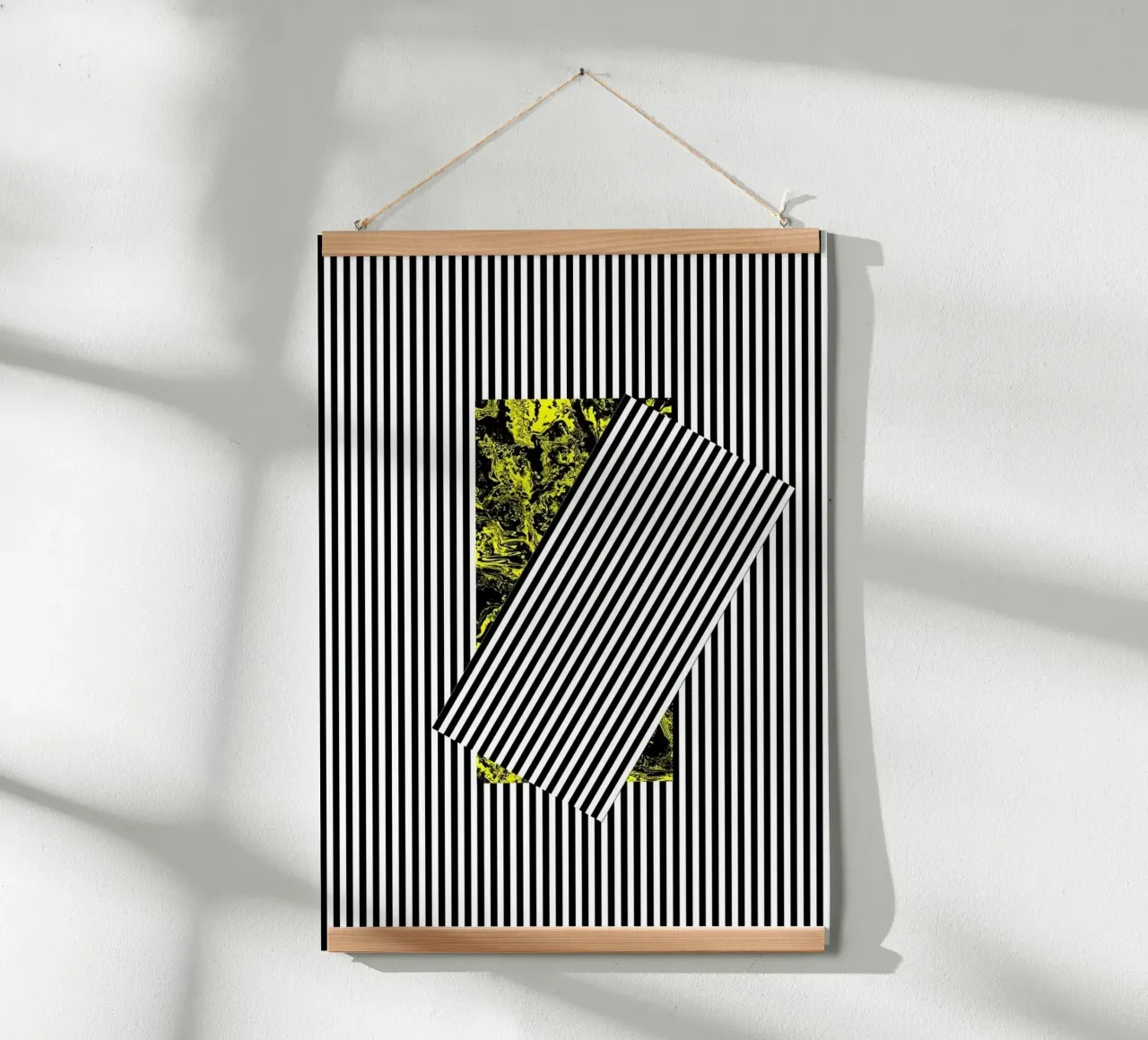 farallel line in window poster with plastic frame by firmana