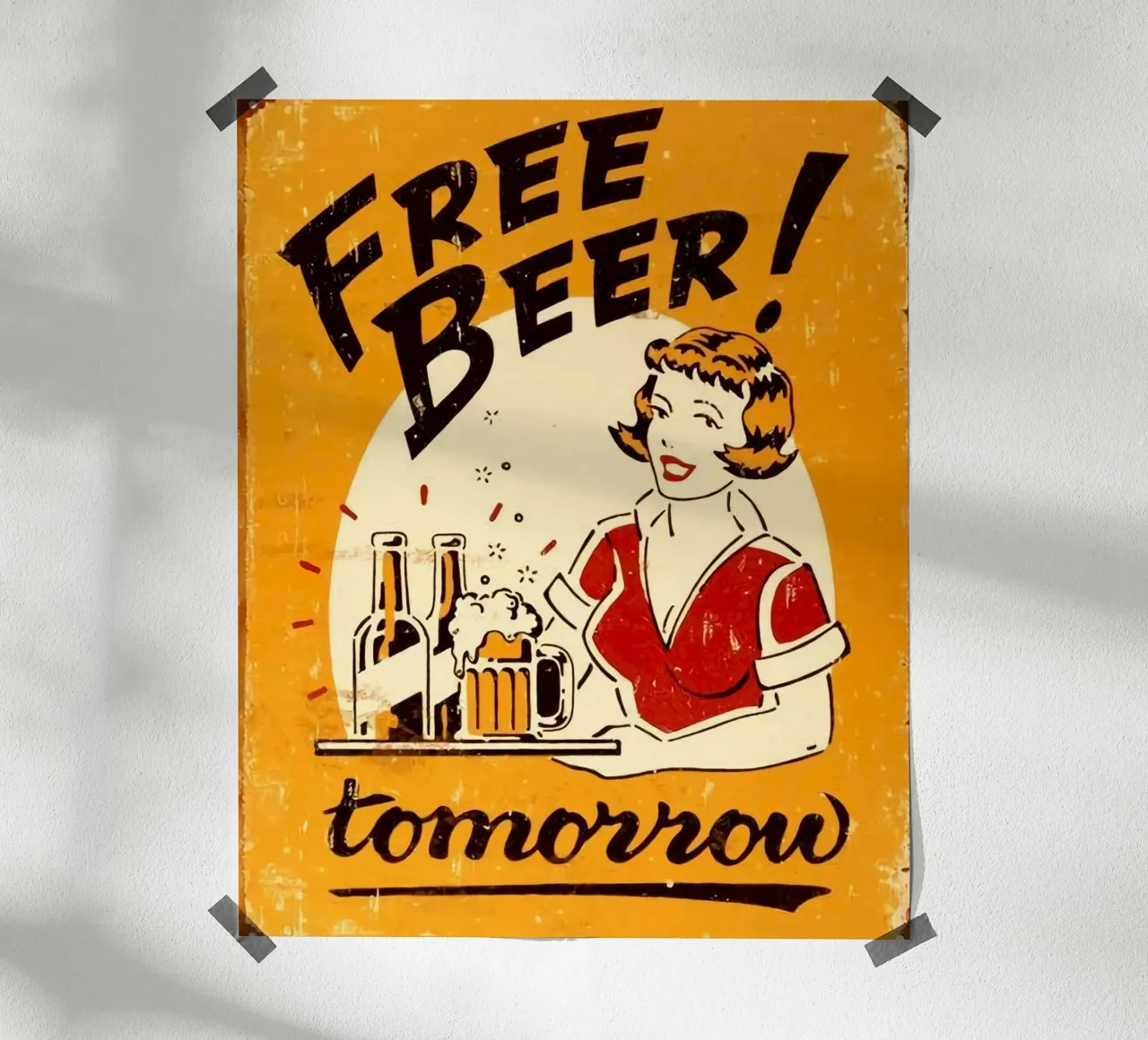 free beer tomorrow poster da firmana