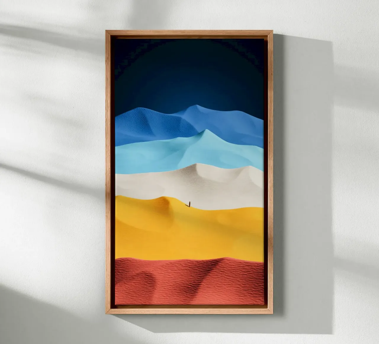 wave of sand colorful tela con Cornice a cassetta da chaodays