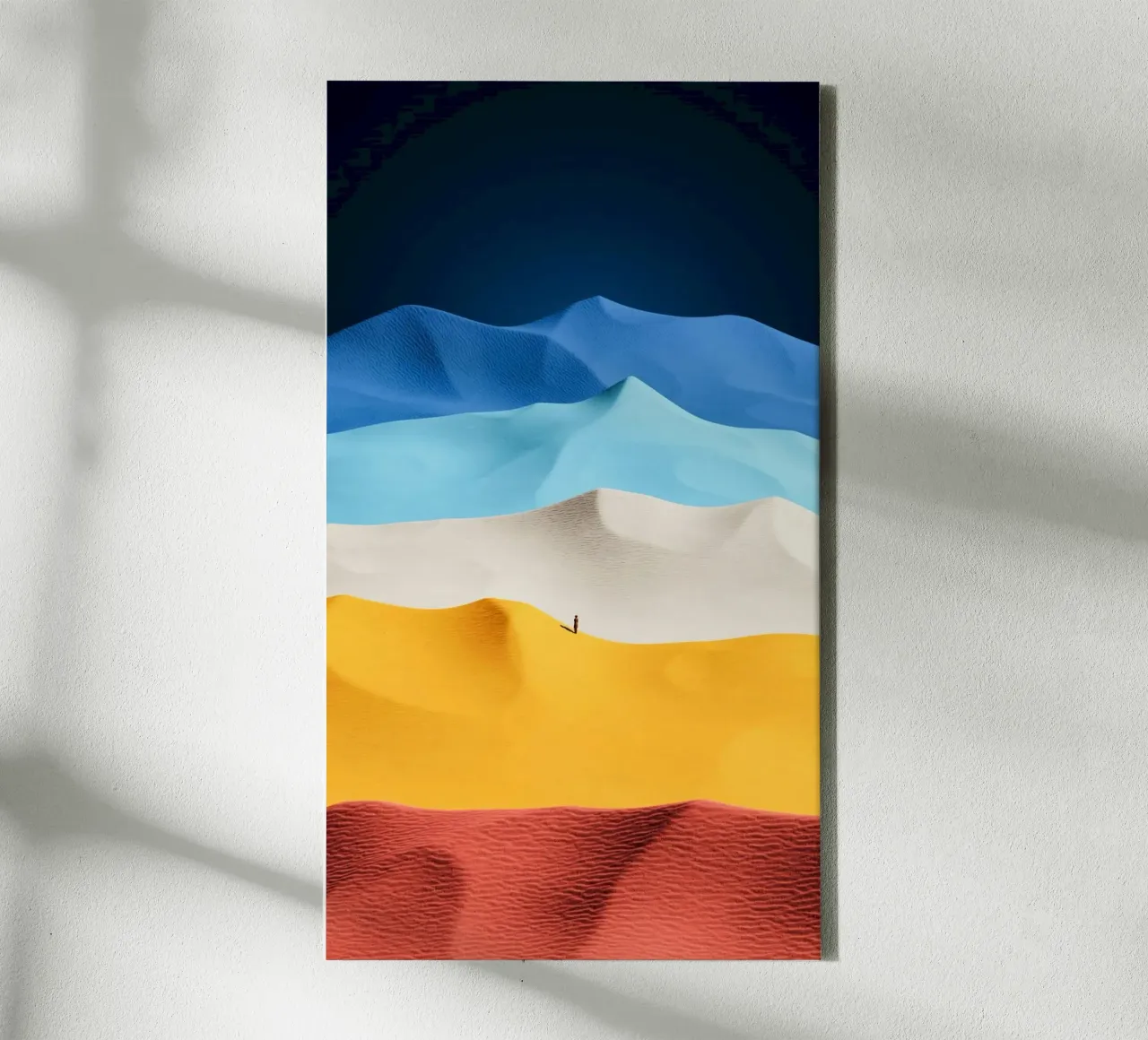 wave of sand colorful tela con Cornice a cassetta da chaodays