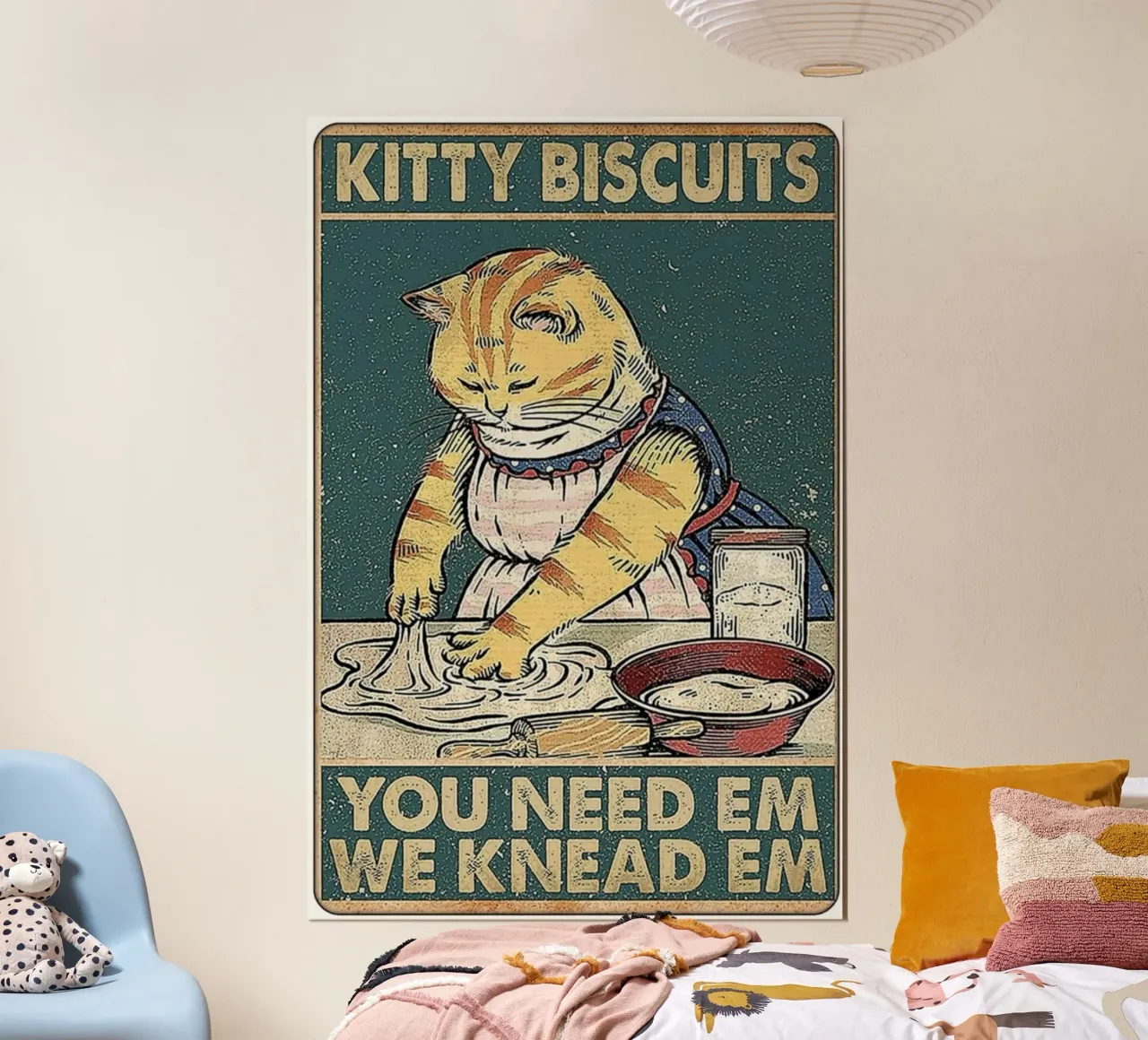 you need em we knead em poster con telaio in plastica da chaodays