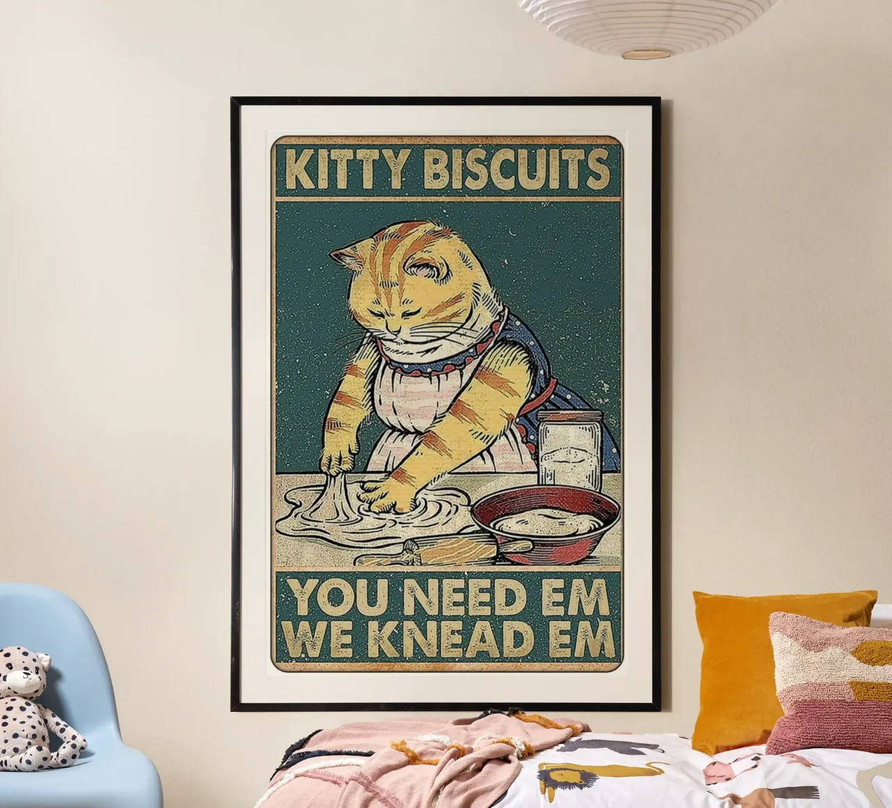 you need em we knead em poster con telaio in plastica da chaodays