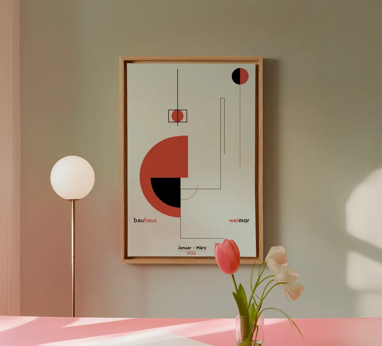 bauhaus weimar canvas with Floater frame by chaodays