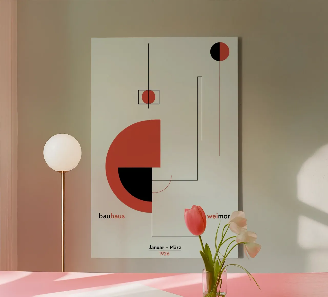 bauhaus weimar canvas with Floater frame by chaodays
