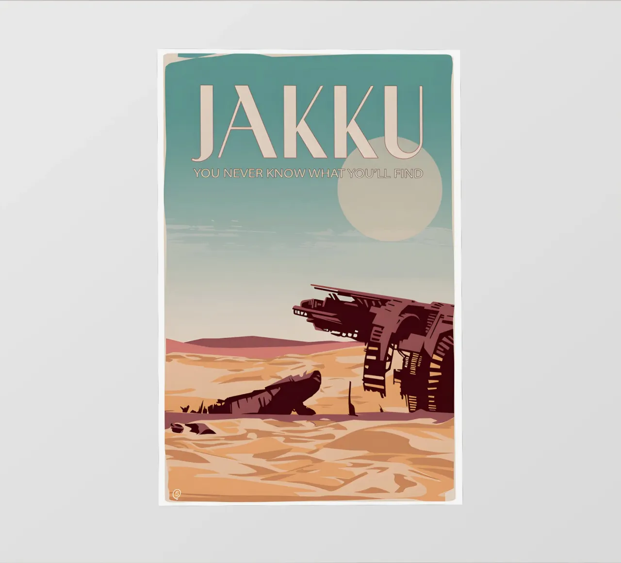 Jakku You Never Know What You'll Find pellicola backlit da Robert Hoff