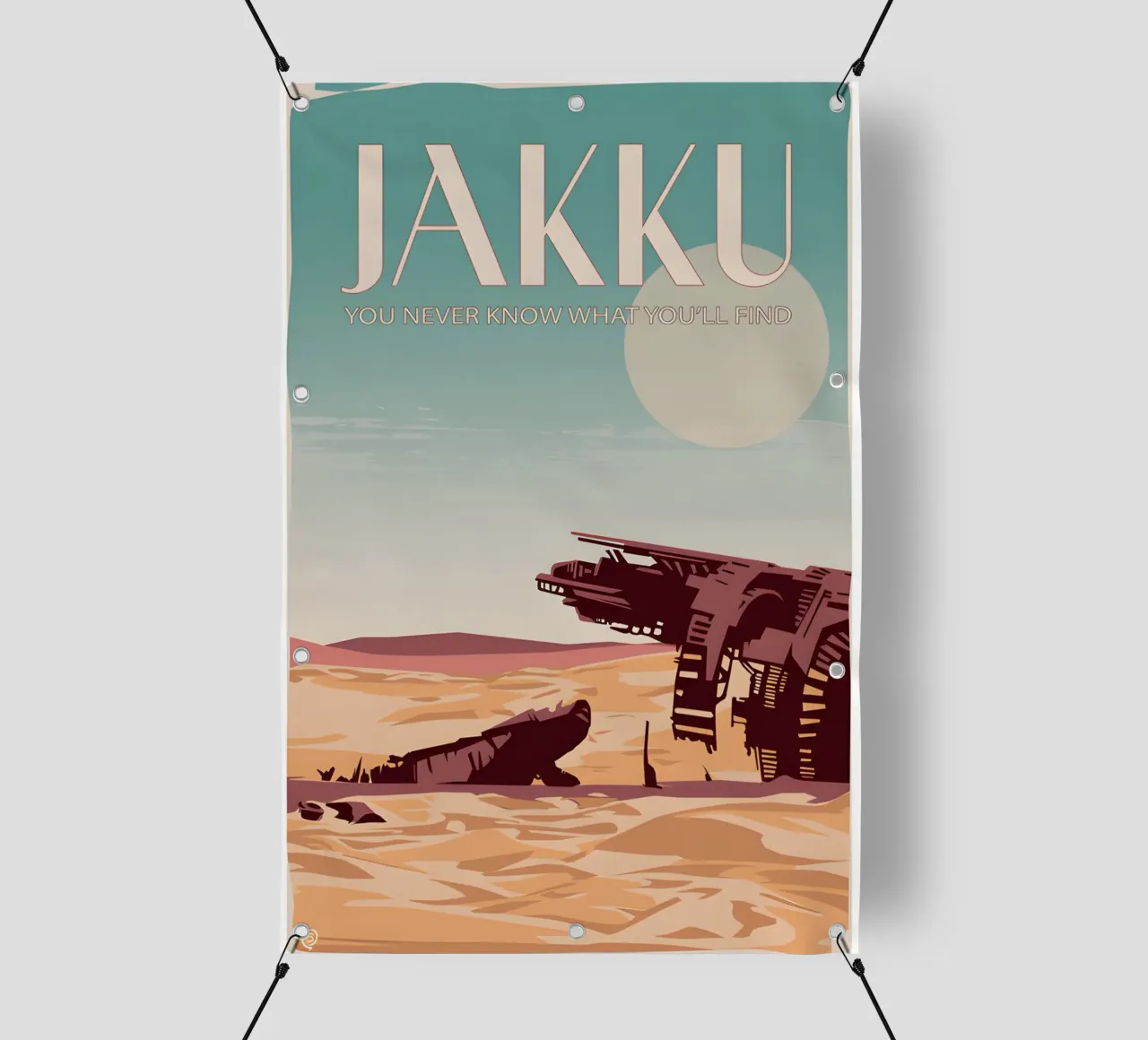 Jakku You Never Know What You'll Find telo in pvc da Robert Hoff