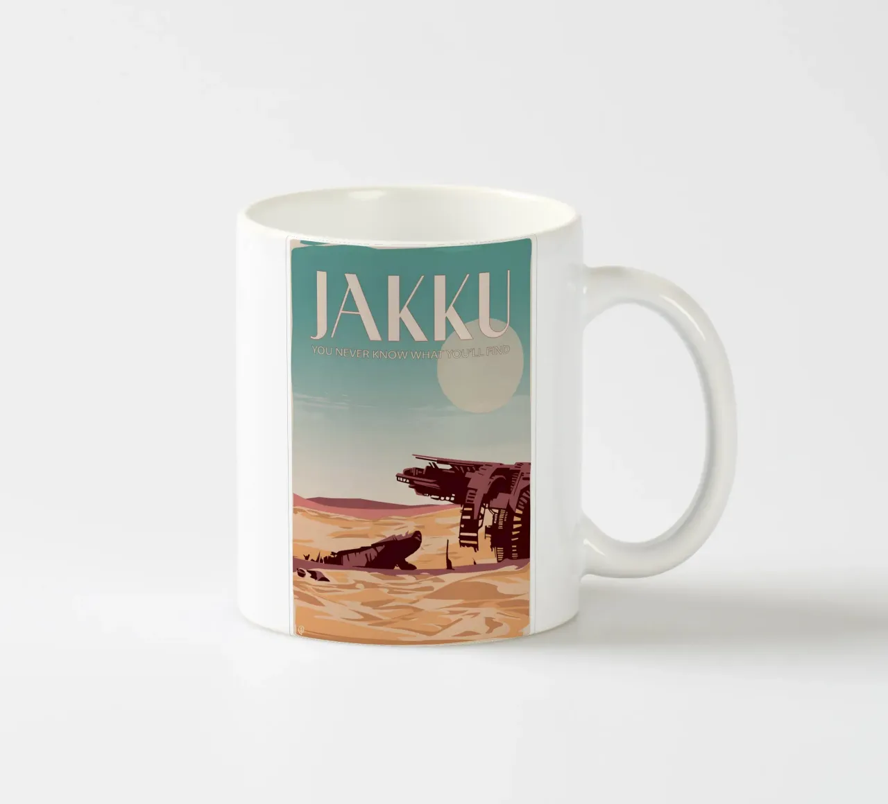 Jakku You Never Know What You'll Find tazza in ceramica da Robert Hoff