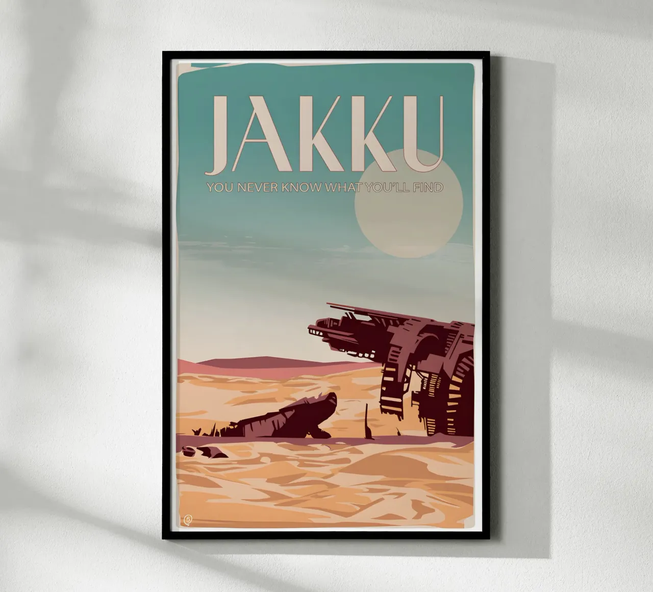 Jakku You Never Know What You'll Find Poster von Robert Hoff