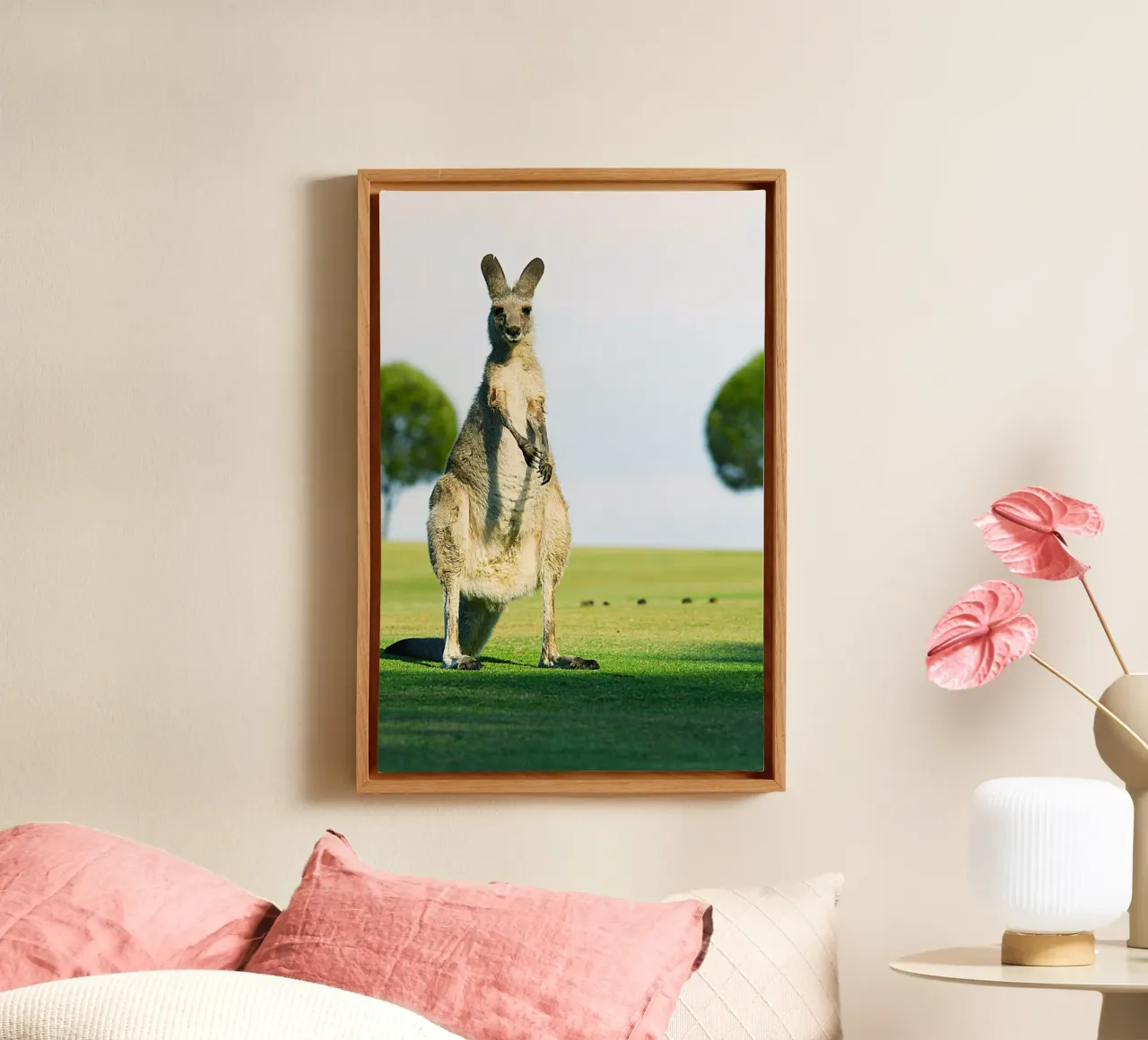 Leap into Design canvas with Floater frame by Nature's Palette