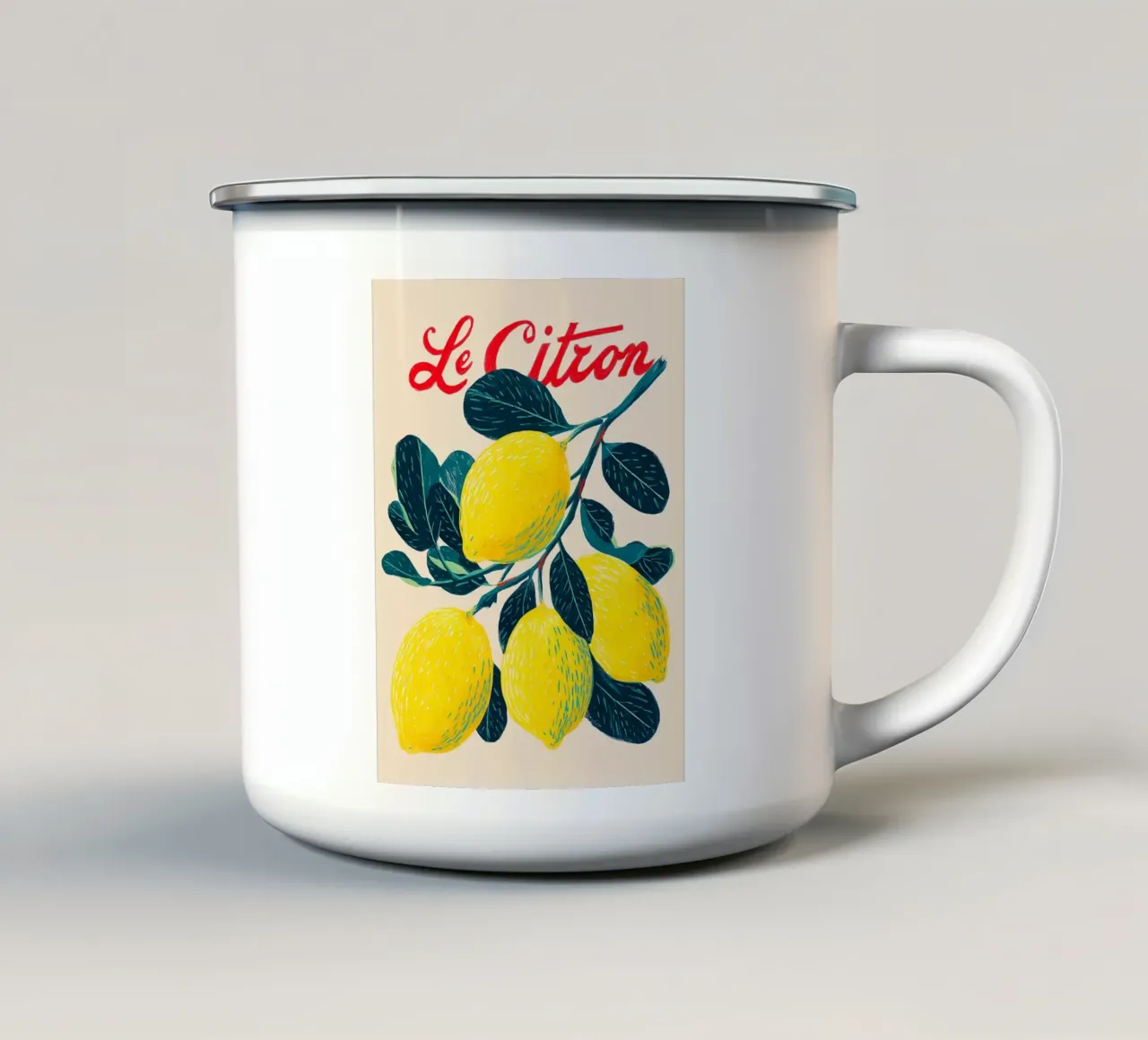 Le Citron, Giardino tazza in smalto da Carinaprint