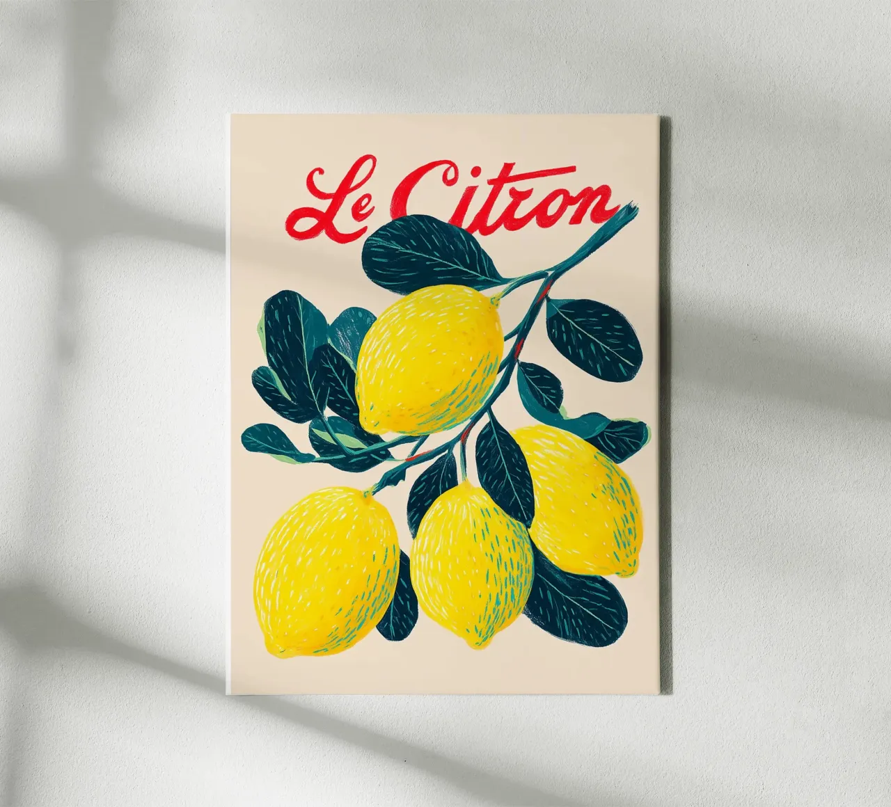 Le Citron, Giardino tela con Cornice a cassetta da Carinaprint