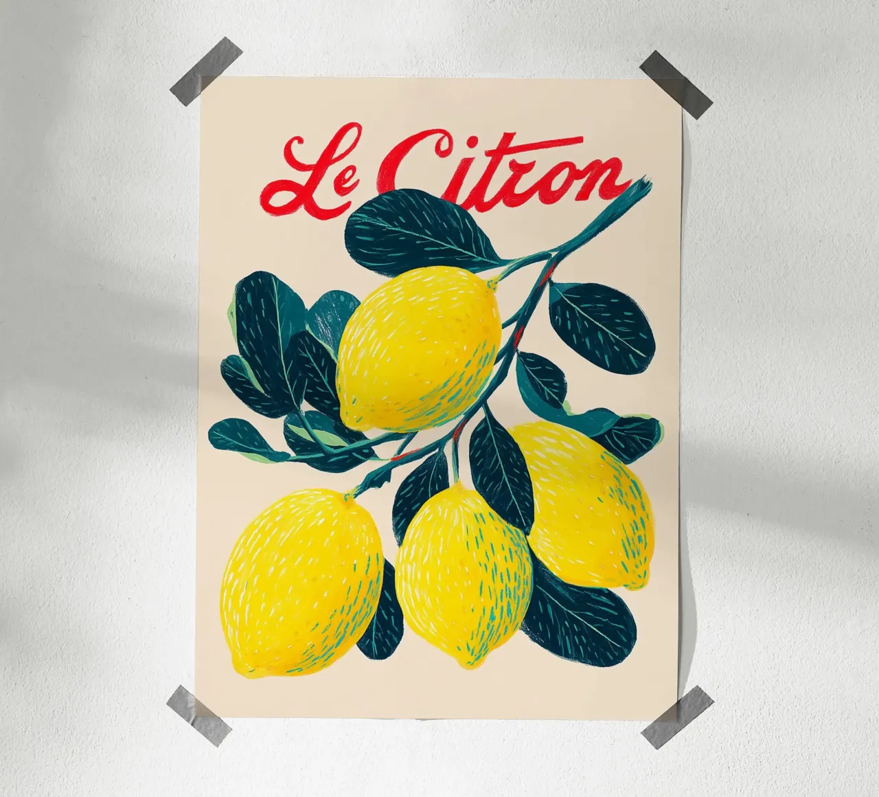 Le Citron, Giardino poster con telaio in plastica da Carinaprint