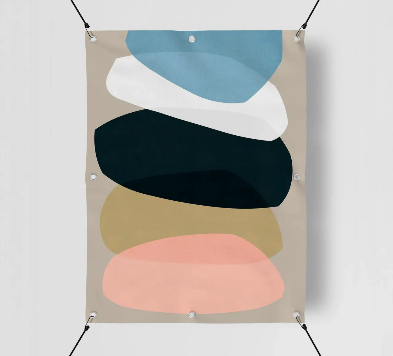Forme astratte telo in pvc da Sabine Klein