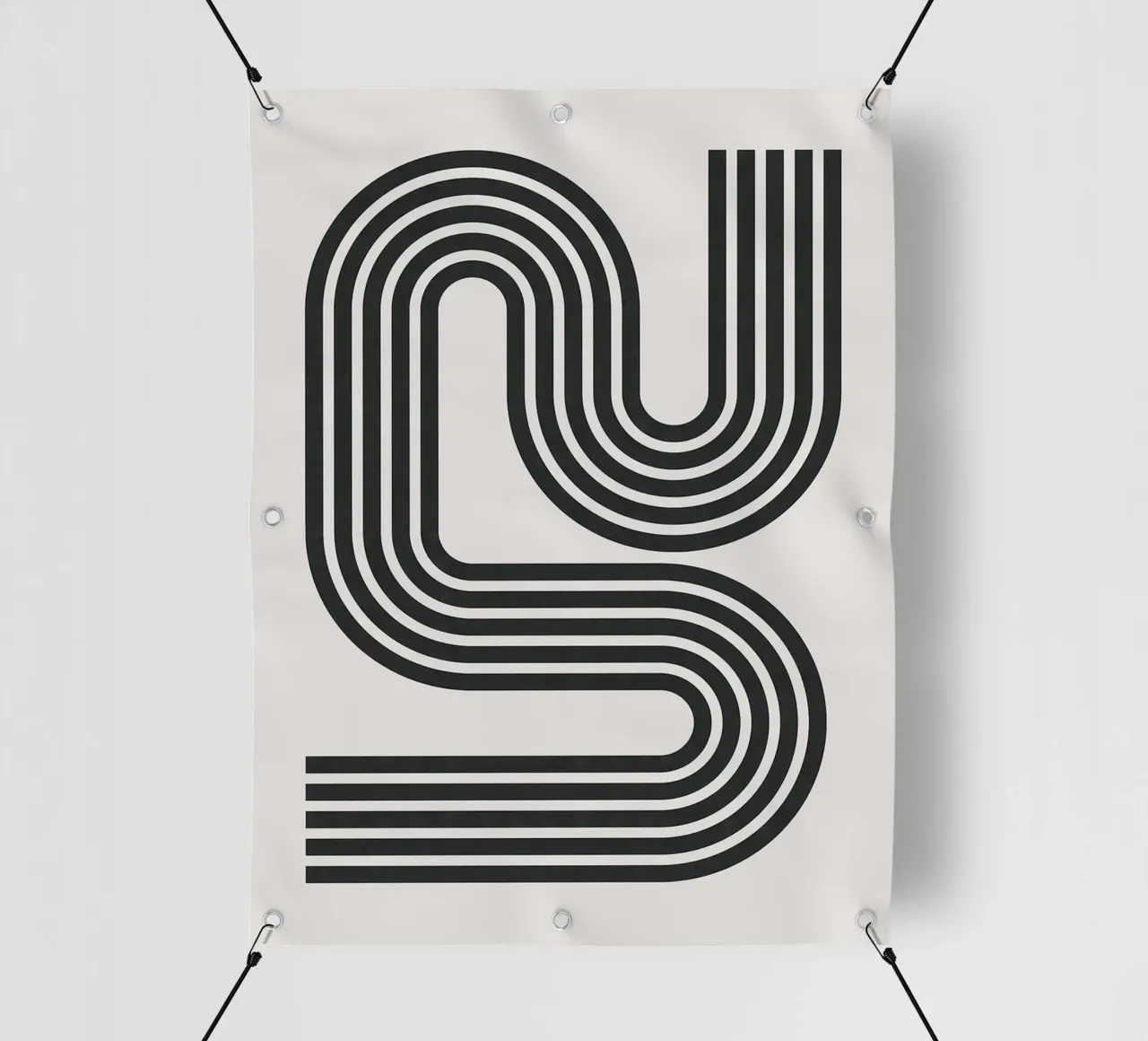 Linee minimaliste telo in pvc da Sabine Klein