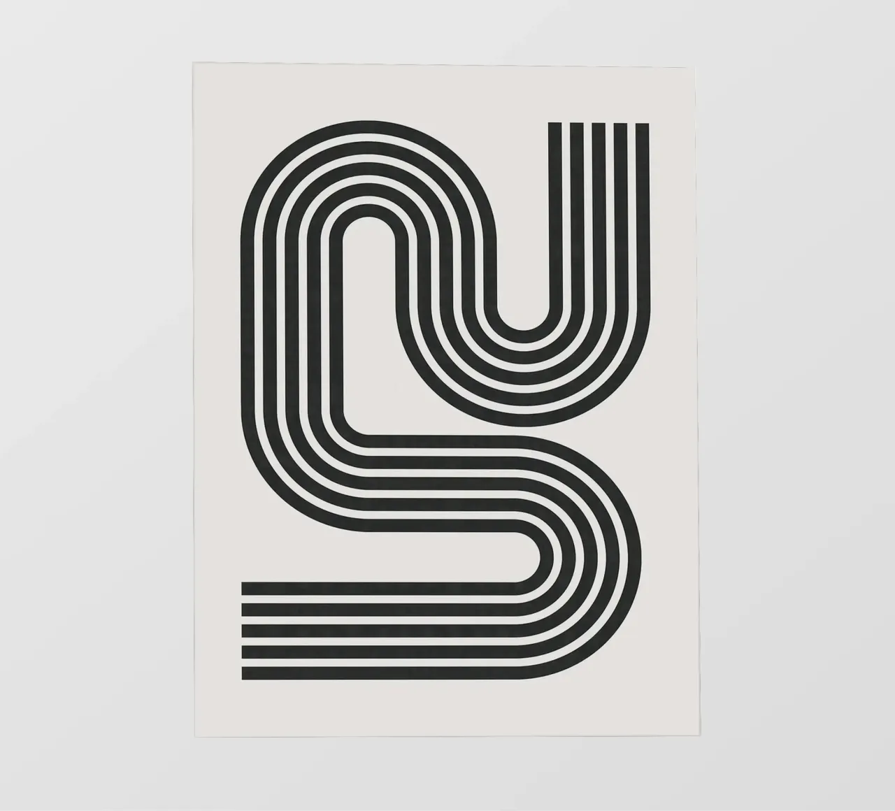 Linee minimaliste telo in pvc da Sabine Klein