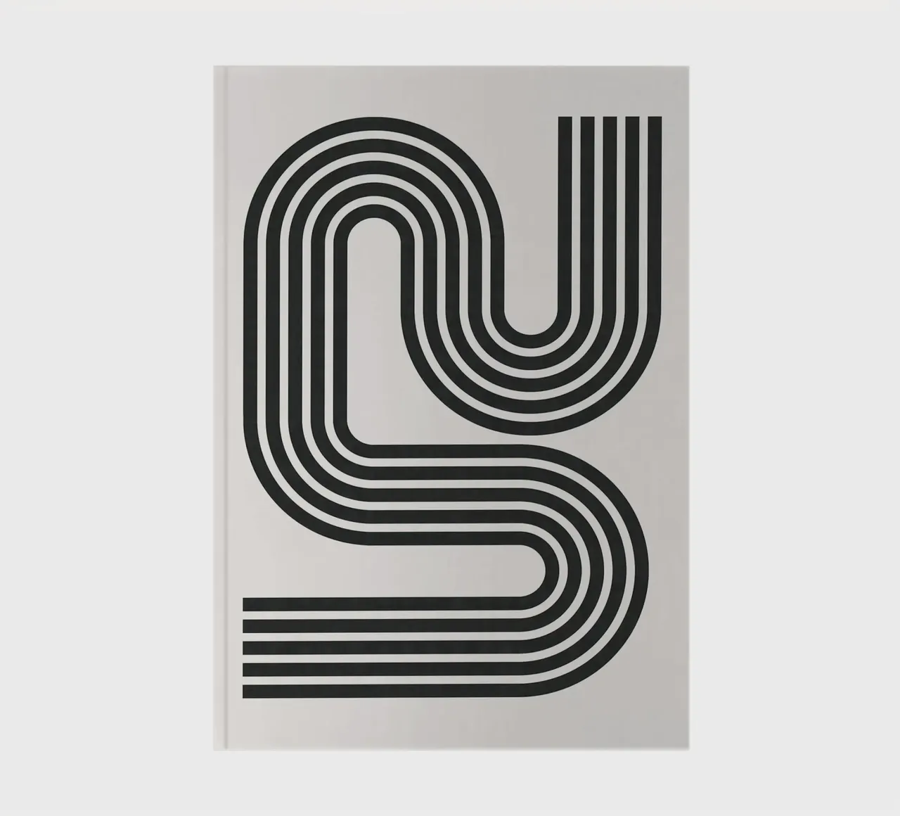 Minimalist lines notebook by Sabine Klein