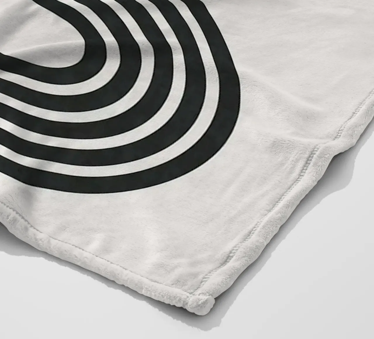 Linee minimaliste coperta in pile da Sabine Klein