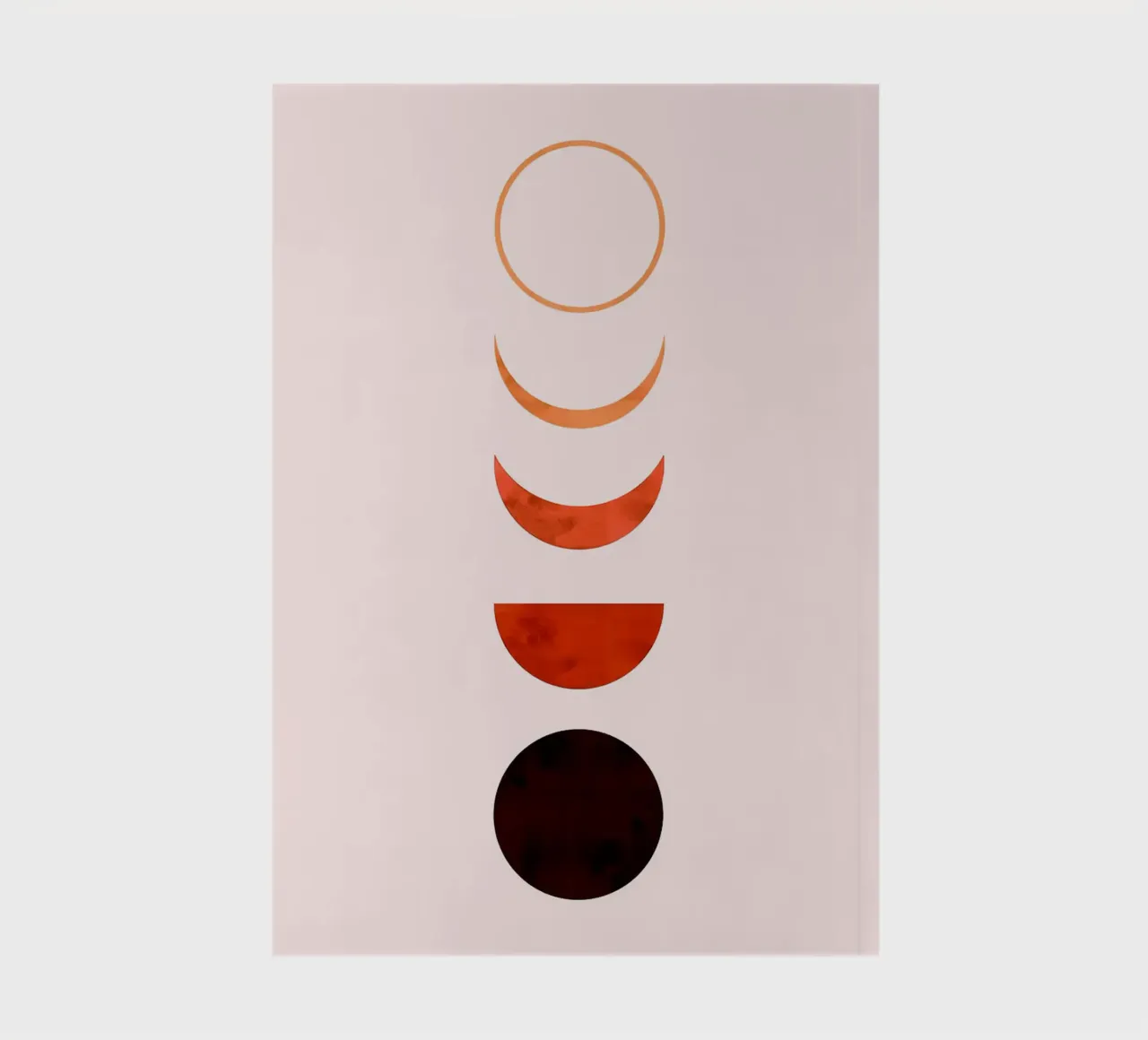 Minimalist lines notebook by Sabine Klein